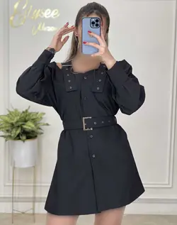 شومیز یقه سگکی - کد 10189