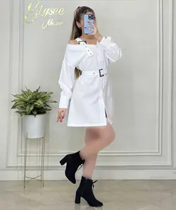 شومیز یقه سگکی - کد 10189