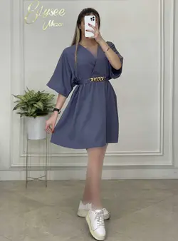 پیراهن + کمربند کارتیه - کد 10169