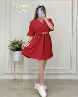 پیراهن + کمربند کارتیه - کد 10169