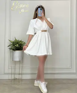 پیراهن + کمربند کارتیه - کد 10169