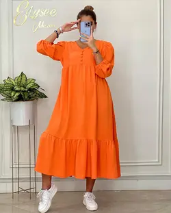 پیراهن طبقه ای دکمه ای - کد 100763