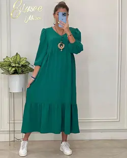 پیراهن طبقه ای دکمه ای - کد 100763