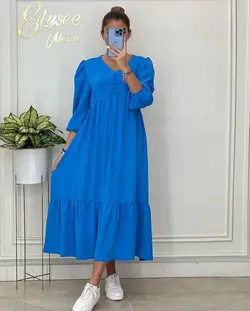 پیراهن طبقه ای دکمه ای - کد 100763