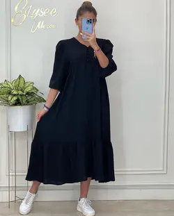 پیراهن طبقه ای دکمه ای - کد 100763