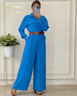 سرهمی+کمربند چرم - کد 001335