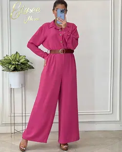 سرهمی+کمربند چرم - کد 001335