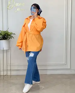 شومیز مانتویی - کد 11555