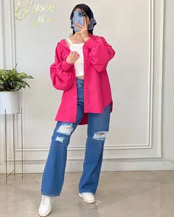 شومیز مانتویی - کد 11555