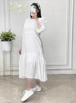 پیراهن سر آستین چین دار - کد 115001