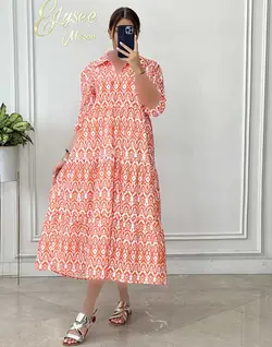 پیراهن طرحدار - کد 001356