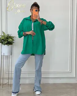 شومیز مانتویی - کد 500129