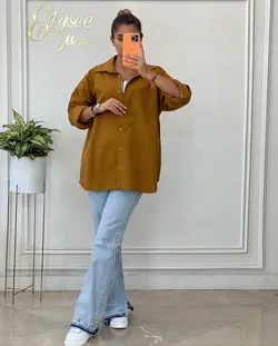 شومیز مانتویی - کد 500129