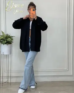 شومیز مانتویی - کد 500129