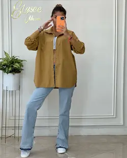 شومیز مانتویی - کد 500129