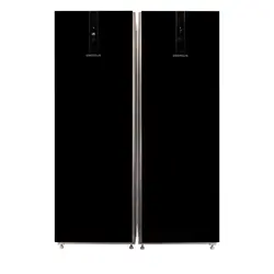 یخچال فریزر دوقلو امرسان مشکی 15 فوت الگانت مدل FN15D/EL &amp; RH15D/EL