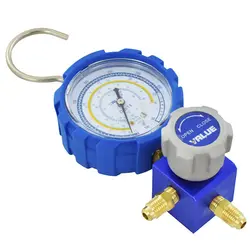 عقربه گیج شیردار ولیو (گیج تک ولیو) آبی و قرمز