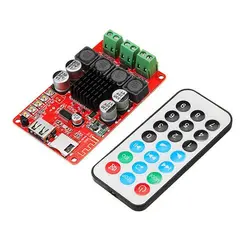 آمپلی فایر بلوتوث دار 2x50W برند SANWU ارجینال USB/TF Card و ریموت کنترل