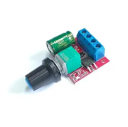 ماژول کنترل دور موتور DC با روش PWM خروجی 5 آمپر، ولتاژ 3-35 ولت