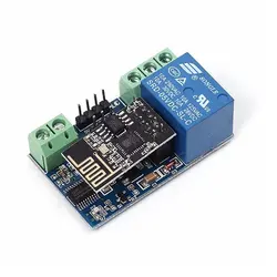 ماژول رله تک کاناله با هسته وای فای ESP8266-ESP01 و میکروکنترلر