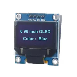 ماژول نمایشگر OLED آبی تک رنگ 