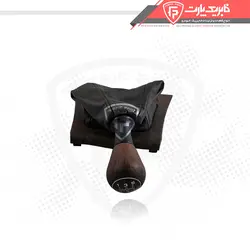 مجموعه سر دسته دنده و گردگیر مونتاژ شده پژو 405 و پارس قدیم طرح چوب مات