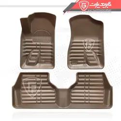 کفپوش سه بعدی سمند چرمی بابل کارپت بژ