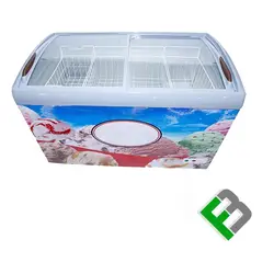 فریزر صندوقی تک درب ۲۰۰ لیتری شیشه دار فدک بازار