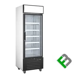 فریزر ویترینی عرض ۷۰ ایستاده درب شیشه ای دو جداره گاز ۴۰۴ فدک بازار