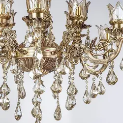 لوستر دایکاست آلومینیوم ۱۲ شعله چشمه نور مدل S3596/6-6-A آنتیک