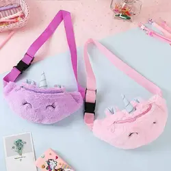 کیف کمری پشمالو یونیکورن ساده