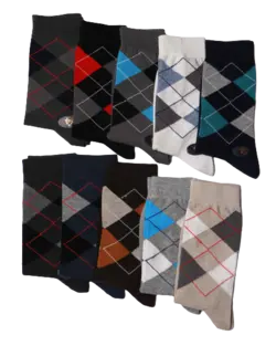 جوراب مردانه ساقدار پنبه دوفس لاکچری