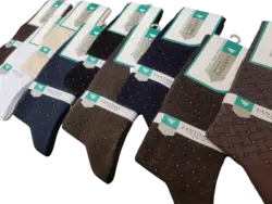 جوراب مردانه پنبه ساقدار نانو فانتینو