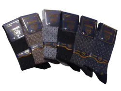 جوراب مردانه ساقدار پنبه دوفس لاکچری