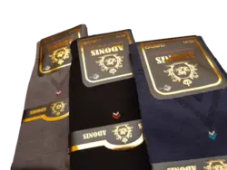 جوراب مردانه ساقدار پنبه دوفس لاکچری