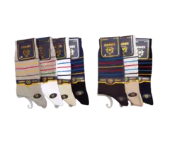 جوراب مردانه ساقدار پنبه دوفس لاکچری