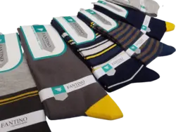 جوراب مردانه پنبه ساقدار نانو فانتینو