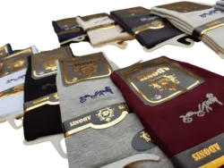 جوراب مردانه ساقدار پنبه دوفس لاکچری