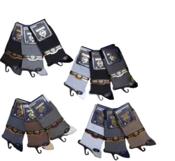 جوراب مردانه ساقدار پنبه دوفس لاکچری