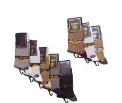 جوراب مردانه ساقدار پنبه دوفس لاکچری