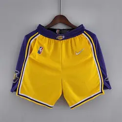 شورت زرد لس آنجلس لیکرز ویژه 75 سالگی NBA