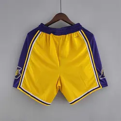 شورت زرد لس آنجلس لیکرز ویژه 75 سالگی NBA