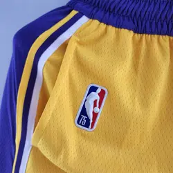 شورت زرد لس آنجلس لیکرز ویژه 75 سالگی NBA