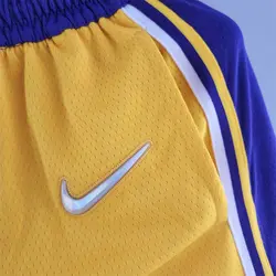 شورت زرد لس آنجلس لیکرز ویژه 75 سالگی NBA