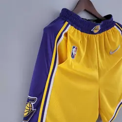 شورت زرد لس آنجلس لیکرز ویژه 75 سالگی NBA