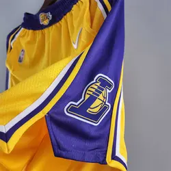 شورت زرد لس آنجلس لیکرز ویژه 75 سالگی NBA