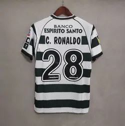 لباس کلاسیک اسپورتینگ لیسبون 2003-2001 کیت اول