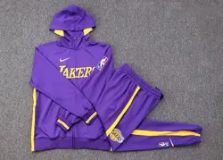 ست گرمکن هودی لس آنجلس لیکرز بنفش