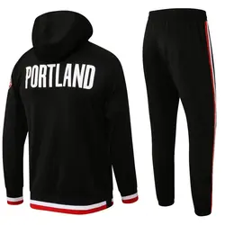 ست گرمکن هودی پورتلند تریل بلیزرز مشکی