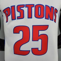 لباس سفید دیترویت پیستونز آسوسیشن ادیشن ویژه 75 سالگی NBA